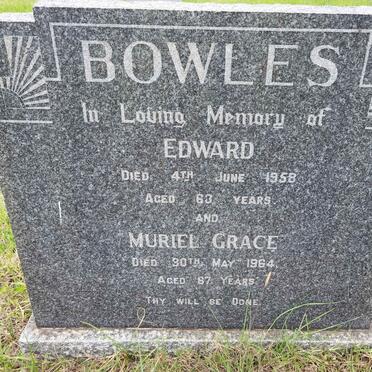 BOWLES Edward -1958 &amp; Muriel Grace -1964