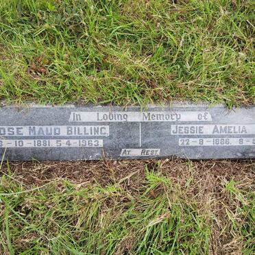 BILLING Rose Maud 1881-1963 :: BILLING Jessie Amelia 1886-1959