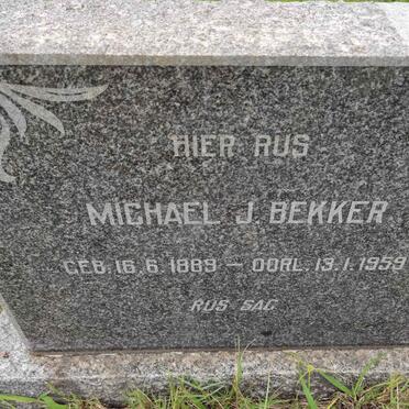 BEKKER Michael J. 1889-1959