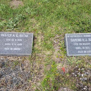 BOTHA Barend H.J. 1897-1960 :: BOTHA Hester A.C. 1905-1969