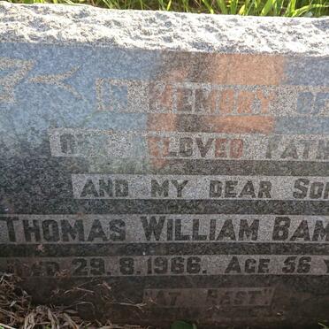 BAMFORD Thomas William -1966