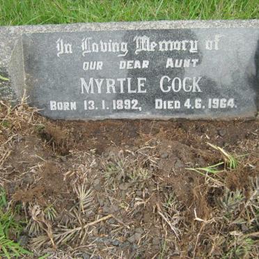 COCK Myrtle 1892 - 1964