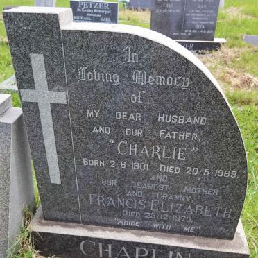 CHAPLIN Charlie 1901-1969 &amp; Francis Elizabeth -1973