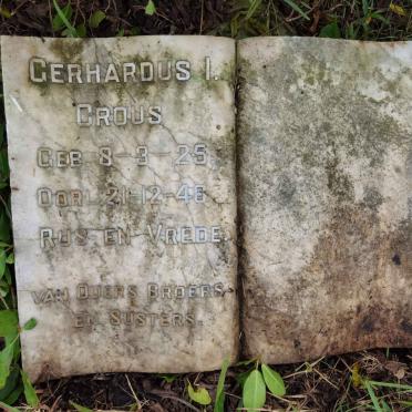 CROUS Gerhardus I. 1925-1946