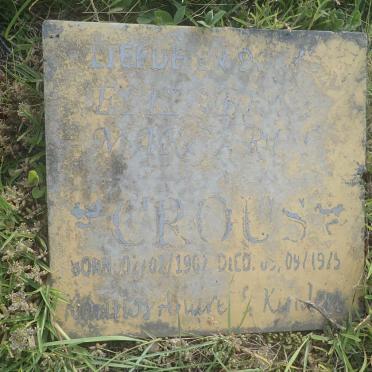 CROUS Elizabeth Margaret 1907-1975