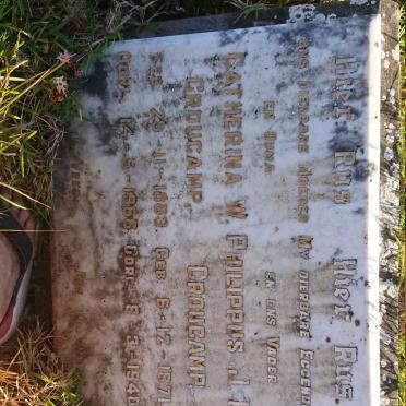 CROUCAMP Philippus J.P. 1871-1940 &amp; Catharina W. 1883-1966