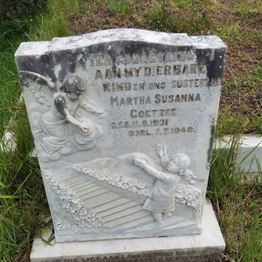 COETZEE Martha Susanna 1931-1948