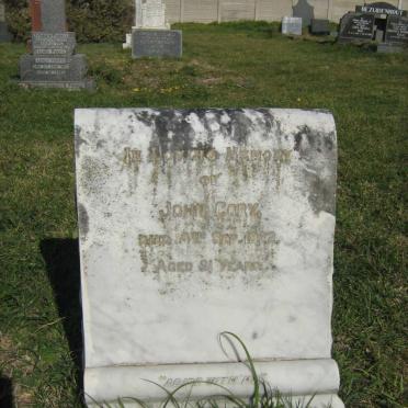 CORY John -1922