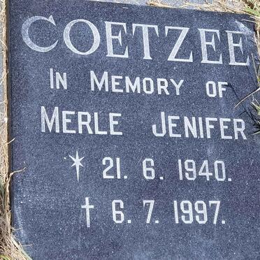 COETZEE Merle Jenifer 1940-1997