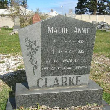 CLARKE Maude Annie 1933-1983