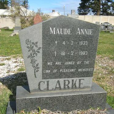 CLARKE Maude Annie 1933-1983