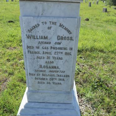 CAREY William Gross -1916 :: CAREY Rosanna -1918