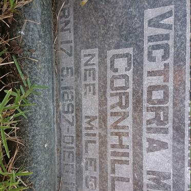 CORNHILL Richard Orlando Ramsay 1897-1948 &amp; Victoria May MILES 1897-1961