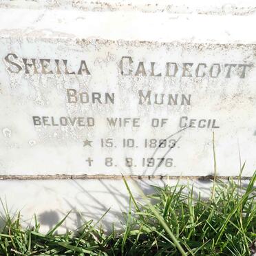 CALDECOTT Sheila nee MUNN 1883-1976
