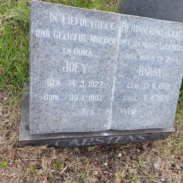 CARSTENS Barry 1918-1979 &amp; Joey 1927-1997