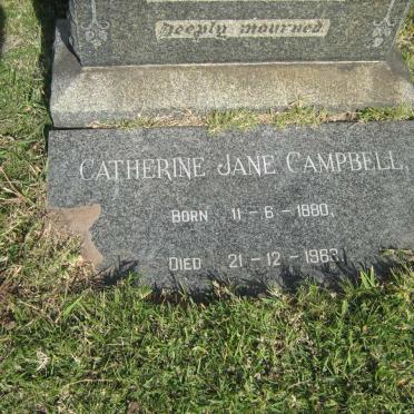 CAMPBELL Catherine Jane 1880-1968