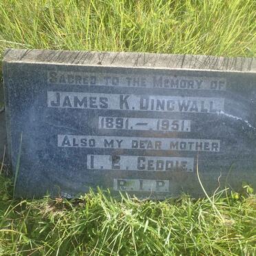 DINGWALL James K. 1891-1951 &amp; I.E. GEDDIE