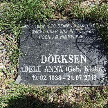 DORKSEN Adele Anna nee KLOKOW 1938-2018