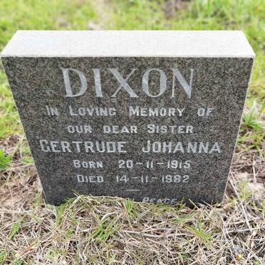 DIXON Gertrude Johanna 1915-1982