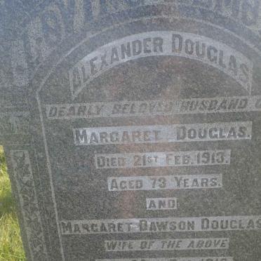 DOUGLAS Alexander -1913 &amp; Margaret Dawson -1918 :: DOUGLAS James -1910