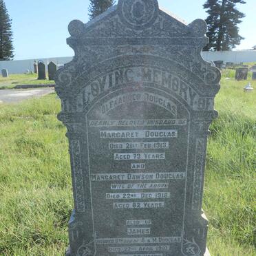 DOUGLAS Alexander -1913 &amp; Margaret Dawson -1918 :: DOUGLAS James -1910