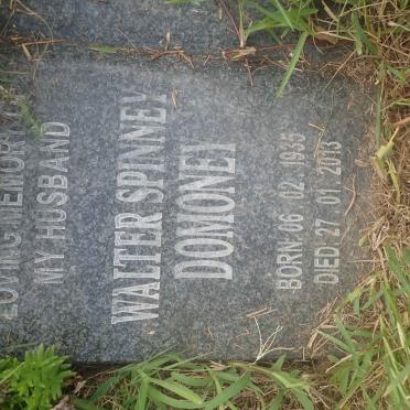 DOMONEY Walter Spinney 1935-2013