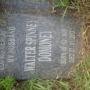 DOMONEY Walter Spinney 1935-2013