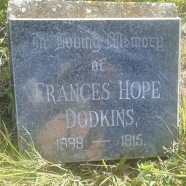 DODKINS Frances Hope 1899-1915
