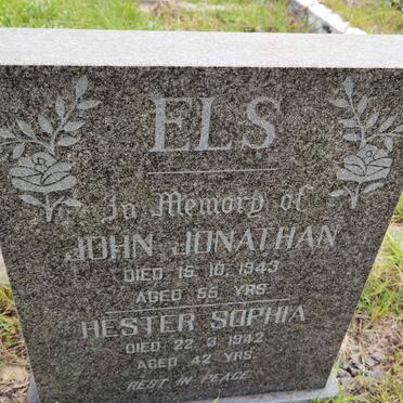 ELS John Jonathan -1943 & Hester Sophia -1942