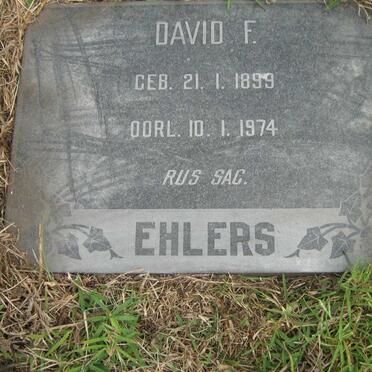 EHLERS David F. 1899-1974