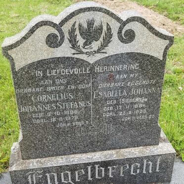 ENGELBRECHT Cornelius Johannes Stefanus 1888-1978 &amp; Esabella Johanna Siebert 1884-1956