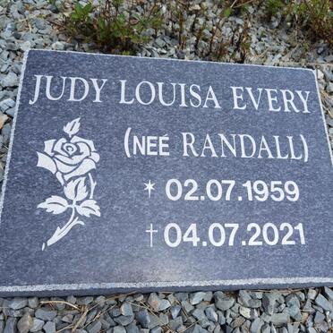 EVERY Judy Louisa nee RANDALL 1959-2021
