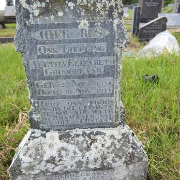 GROBBELAAR Aletha Elizabeth 1944-1944