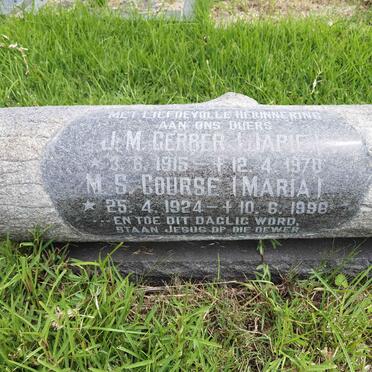 GERBER J.M. 1915-1970 &amp; M.S. COURSE 1924-1998