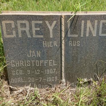 GREYLING Jan Christoffel 1907-1969