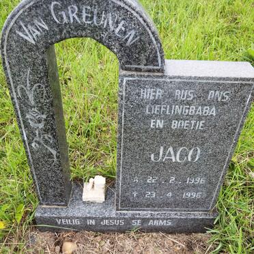 GREUNEN Jaco, van 1996-1996