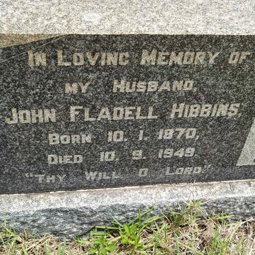 HIBBINS John Fladell 1870-1949