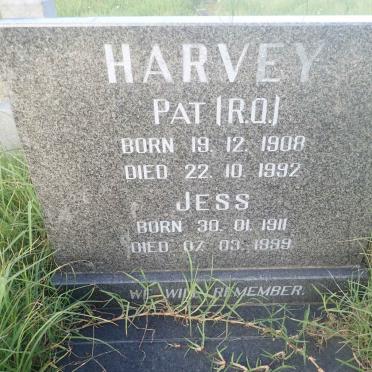 HARVEY R.Q. 1908-1992 &amp; Jess 1911-1999