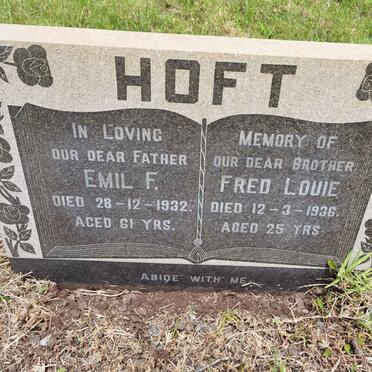 HOFT Emil F. -1932 :: HOFT Fred Louie -1936