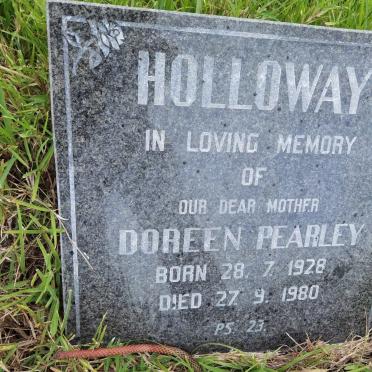 HOLLOWAY Doreen Pearley 1928-1980