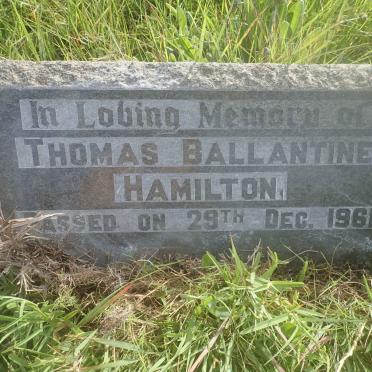 HAMILTON Thomas Ballantine -1961
