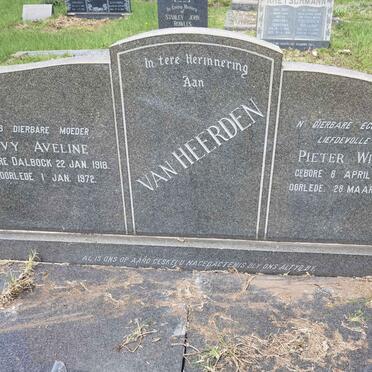 HEERDEN Pieter Willem, van 1909-1961 & Ivy Aveline DALBOCK 1918-1972 