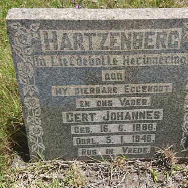 HARTZENBERG Gert Johannes 1888-1948