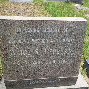 HEPBURN Alice S. 1880-1967