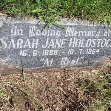 HOLDSTOCK Sarah Jane 1869-1964