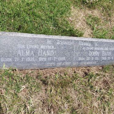 HAND Dobin 1911-1966 &amp; Alma 1921-1988