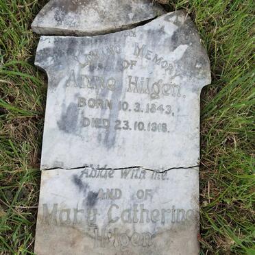 HILGEN Anne 1843-1918 :: HILGEN Mary Catherine 1884-1971