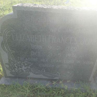 JONES Elizabeth Frances 1889-1974