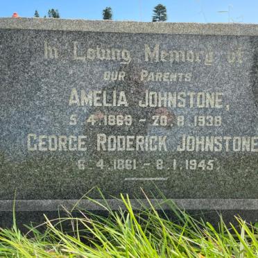 JOHNSTONE George Roderick 1861-1945 &amp; Amelia 1869-1938