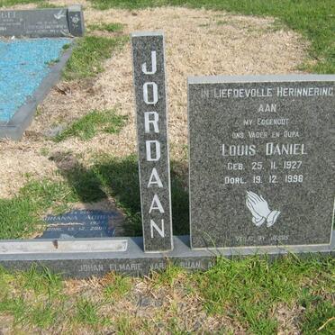 JORDAAN Louis Daniel 1927-1998 &amp; Johanna Adriana 1927-2000